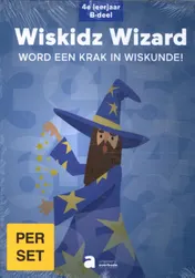 Omslag van Wiskidz Wizard - Werkboeken B - 4e leerjaar (set van 5 ex.)