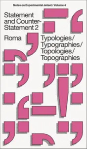 Omslag van Statement and Counter-Statement 2: Typologies/Typographies/Topologies/Topographies