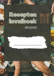 Omslag van Recepten invulboek Samen