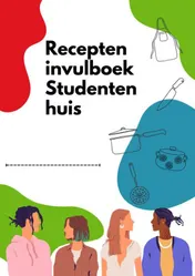 Omslag van Recepten invulboek Studentenhuis