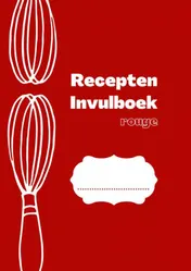 Omslag van Recepten invulboek Rouge