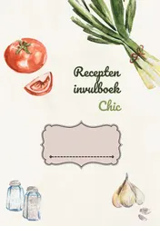 Omslag van Recepten invulboek Chic