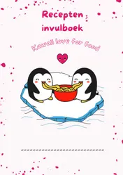 Omslag van Recepten invulboek Kawaii love for food