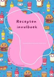 Omslag van Recepten invulboek Kawaii love for cooking