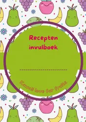 Omslag van Recepten invulboek Kawaii love for fruits