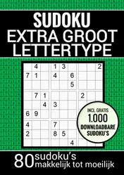 Omslag van Puzzelboek voor Slechtzienden, Ouderen, Senioren, Opa en Oma: Sudoku Grootletter Type XL/XXL
