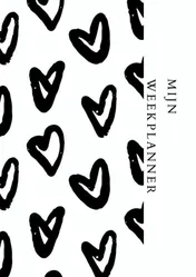 Omslag van To Do weekplanner hart zwart/wit A4 ongedateerd.