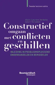 Omslag van Constructief omgaan met conflicten en geschillen
