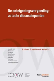 Omslag van De onteigeningsvergoeding: actuele discussiepunten