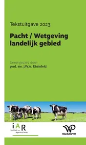 Omslag van Pacht / Wetgeving landelijk gebied