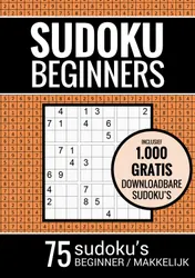 Omslag van Sudoku Makkelijk - Puzzelboek voor Beginners: 75 Makkelijke Sudoku Puzzels voor Volwassenen en Ouderen