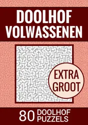 Omslag van Boek Cadeau - Puzzelboek voor Ouderen, Slechtzienden, Senioren, Oma, Opa - Doolhof voor Volwassenen - Extra Groot, Type XL/XXL