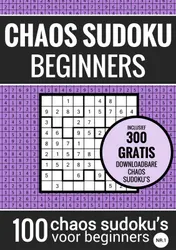 Omslag van Sudoku Makkelijk: CHAOS SUDOKU - nr. 1 - Puzzelboek met 100 Makkelijke Puzzels voor Volwassenen en Ouderen