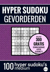 Omslag van Sudoku Medium: HYPER SUDOKU - nr. 16 - Puzzelboek met 100 Medium Puzzels voor Volwassenen en Ouderen