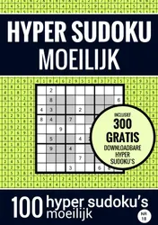 Omslag van Sudoku Moeilijk: HYPER SUDOKU - nr. 18 - Puzzelboek met 100 Moeilijke Puzzels voor Volwassenen en Ouderen