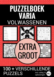 Omslag van Boek Cadeau - Puzzelboek Varia Extra Groot - NR. 2 - voor Ouderen, Slechtzienden, Senioren, Opa en Oma