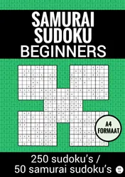 Omslag van Sudoku Makkelijk: SAMURAI SUDOKU - nr. 19 - Puzzelboek met 100 Makkelijke Puzzels voor Volwassenen en Ouderen