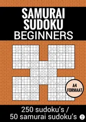 Omslag van SAMURAI SUDOKU - Makkelijk - nr. 20 - Puzzelboek met 100 Makkelijke Puzzels voor Volwassenen en Ouderen