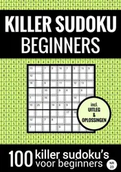 Omslag van SUDOKU KILLER - Makkelijk - NR.23 - Puzzelboek met 100 Makkelijke Puzzels voor Volwassenen en Ouderen