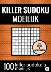 Omslag van SUDOKU KILLER - Moeilijk - Puzzelboek met 100 Moeilijke Puzzels voor Volwassenen en Ouderen