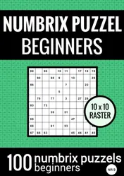 Omslag van Numbrix Puzzel Makkelijk voor Beginners - Puzzelboek met 100 Numbrix Puzzels - NR.9