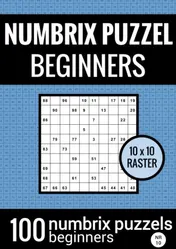 Omslag van Puzzelboek met 100 Numbrix Puzzels voor Beginners - NR.10 - Numbrix Puzzel Makkelijk