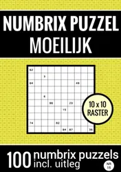Omslag van Numbrix Puzzel Moeilijk voor Ver Gevorderden - Puzzelboek met 100 Numbrix Puzzels - NR.15