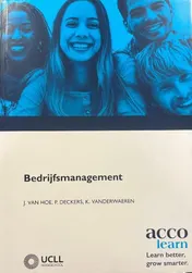 Omslag van Bedrijfsmanagement