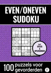 Omslag van Even/Oneven Sudoku - Nr. 31 - 100 Puzzels voor Gevorderden
