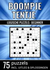 Omslag van Boompje Tentje - Logische Puzzels Beginner - 75 Puzzels, Incl. Uitleg & Oplossingen