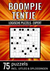 Omslag van Boompje Tentje - Logische Puzzels Expert - 75 Puzzels, Incl. Uitleg & Oplossingen
