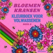 Omslag van Bloemenkransen kleurboek voor volwassenen deel 2