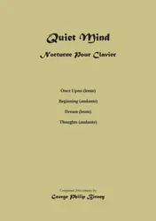 Omslag van Quiet Mind Nocturnina pour Clavier