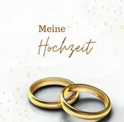 Omslag van Meine Hochzeit Klassik- Hochzeitsgästebuch Premium Hardcover 78 Seiten