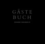 Omslag van Gästebuch "Unsere Hochzeit"- Hochzeitsgästebuch BLACK Premium Hardcover 78 Seiten