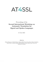 Omslag van Proceedings of the Second International Workshop on Automatic Translation for Signed and Spoken Languages