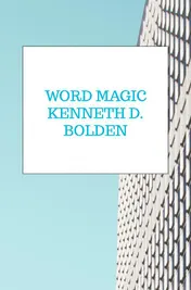 Omslag van Word Magic Kenneth D. Bolden