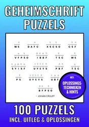Omslag van Geheimschrift Puzzelboek Nr. 1 - 100 Puzzels - Incl. Uitleg, Hints en Oplossingstechieken