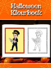 Omslag van Leuk halloween kleurboek voor kinderen