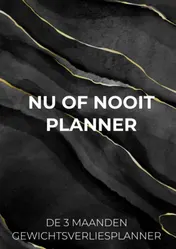 Omslag van NU OF NOOIT PLANNER