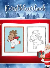 Omslag van Leuk Kerst kleurboek voor kinderen