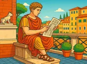 Omslag van De wereld door een Romeinse bril