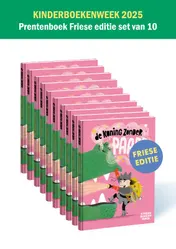 Omslag van De koning zonder paard - Friese editie set van 10 ex. Prentenboek Kinderboekenweek 2025