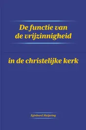 Omslag van De functie van de vrijzinnigheid in de christelijke kerk