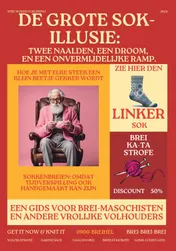Omslag van De Grote Sok-Illusie: Twee Naalden, Een Droom, en Een Onvermijdelijke Ramp
