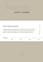 Omslag van Further Clarity Journal