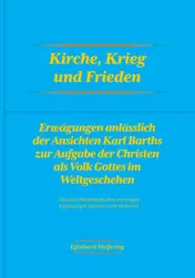 Omslag van Kirche, Krieg und Frieden