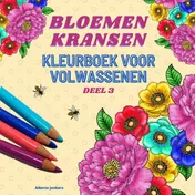 Omslag van Bloemenkransen kleurboek voor volwassenen deel 3