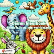 Omslag van Dieren kleurboek voor kinderen (4-8 jaar)