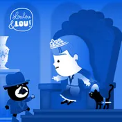 Omslag van Kapitein Klok: Loulou & Lou bij de ridders en prinsessen